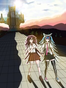 absurdres danganronpa_(series) danganronpa_2:_goodbye_despair highres mioda_ibuki non-web_source tsumiki_mikan