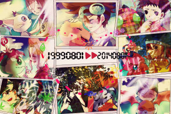 Rule 34 | 3girls, 5boys, agumon, bird, bug, cat, digimon, digimon (creature), gabumon, glasses, gomamon, highres, ishida yamato, izumi koshiro, kido jo, multiple boys, multiple girls, palmon, patamon, piyomon, reptile, tachikawa mimi, tailmon, takaishi takeru, takenouchi sora, tentomon, wings, yagami hikari, yagami taichi