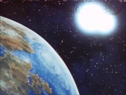 1980s_(style) animated bodysuit drill dynamic_pose habara_nobuyoshi helmet joints leina_stol machine_robo machine_robo_chronos_no_dai_gyakushuu mecha mechanical_arms mechanical_legs oldschool perspective retro_artstyle robot robot_joints rom_stol sound tagme video wasteland yoshida_tooru