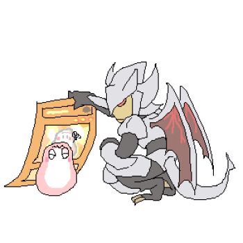 bad_id bad_pixiv_id card chibi crawls creature demon_wings demonic duel_monster evil_hero_dark_gaia lowres marshmallon monster_effect ocg pink_theme red_eyes simple_background squatting tagme tail tcg white_background wings yu-gi-oh! yu-gi-oh!_gx