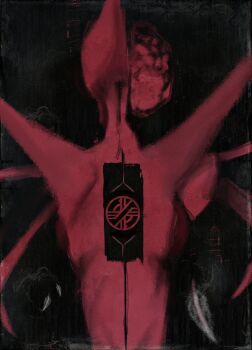 Rule 34 | abstract, abstract background, brain, disco elysium, electrochemistry (disco elysium), fang, fang (goodbye volcano high), feathers, goodbye volcano high, non-web source, original, portrait, solo