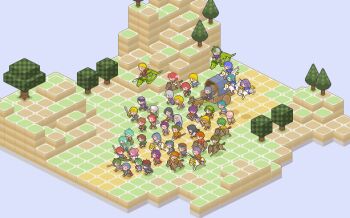 6+boys 6+girls aqua_hair athos_(fire_emblem) bartre_(fire_emblem) blue_hair book bow_(weapon) brown_hair canas_(fire_emblem) cart dart_(fire_emblem) dorcas_(fire_emblem) dragon eliwood_(fire_emblem) erk_(fire_emblem) everyone farina_(fire_emblem) final_fantasy fiora_(fire_emblem) fire_emblem fire_emblem:_the_blazing_blade florina_(fire_emblem) flying full_body geitz_(fire_emblem) green_hair guy_(fire_emblem) harken_(fire_emblem) hawkeye_(fire_emblem) heath_(fire_emblem) hector_(fire_emblem) horse isadora_(fire_emblem) isometric jaffar_(fire_emblem) karel_(fire_emblem) karla_(fire_emblem) kent_(fire_emblem) legault_(fire_emblem) long_hair louise_(fire_emblem) lowen_(fire_emblem) lucius_(fire_emblem) luminous_arc lyn_(fire_emblem) map marcus_(fire_emblem) matthew_(fire_emblem) merlinus_(fire_emblem) monk multiple_boys multiple_girls nils_(fire_emblem) ninian_(fire_emblem) nino_(fire_emblem) nintendo oswin_(fire_emblem) outdoors parody pegasus pegasus_knight_uniform_(fire_emblem) pent_(fire_emblem) pink_hair pixel_art polearm priscilla_(fire_emblem) pullcart purple_background purple_hair rath_(fire_emblem) raven_(fire_emblem) rebecca_(fire_emblem) red_hair renault_(fire_emblem) riding running sain_(fire_emblem) serra_(fire_emblem) short_hair simple_background spear square_enix style_parody sword tree vaida_(fire_emblem) wallace_(fire_emblem) weapon wil_(fire_emblem) wyvern wyvern_rider