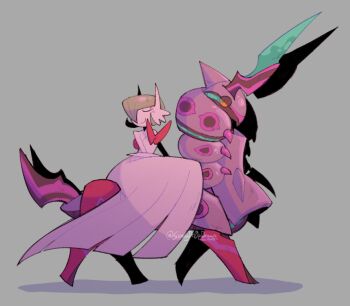 1other antennae aqua_eyes armor bug centipede closed_eyes closed_mouth colored_sclera colored_skin dress gardevoir gen_3_pokemon gen_5_pokemon green_hair hair_over_one_eye horns mega_gardevoir mega_pokemon mega_scolipede multicolored_skin multiple_tails nintendo pokemon pokemon_(creature) pokemon_focus pokemon_legends:_z-a riding riding_pokemon scolipede smile sunnydr0pdraws tail two_tails white_dress white_skin yellow_eyes yellow_sclera