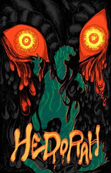 2others absurdres blob character_name claws genc godzilla godzilla_(series) godzilla_vs._hedorah hedorah highres monster multiple_others no_humans open_mouth orange_eyes sharp_teeth silhouette teeth toho trapped variant_set wide-eyed