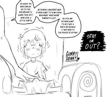 1boy 1girl age_difference breasts cleavage huge_breasts large_breasts original shota