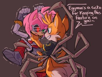 1girl amy_rose green_eyes loli penis pussy rusty_rose sex sonic_(series) tails_(sonic)