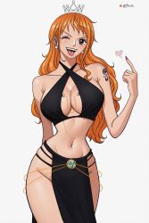 Rule 34 | 1girl, breasts, large breasts, nami (one piece), one piece, solo