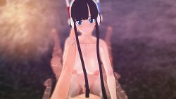 1boy 1girl 3d animated artist_request black_hair blue_eyes blue_nails bouncing_breasts breasts censored completely_nude cum cum_in_pussy ejaculation elesa_(pokemon) female_pubic_hair fingernails grinding headphones hetero highres huge_filesize koikatsu_(medium) large_breasts long_hair looking_at_viewer mixed-sex_bathing moaning mosaic_censoring navel nintendo nipples nude partially_submerged penis pokemon pokemon_bw2 pov pov_crotch pov_hands pubic_hair pussy sex shared_bathing sitting sound straddling tagme upright_straddle vaginal video water