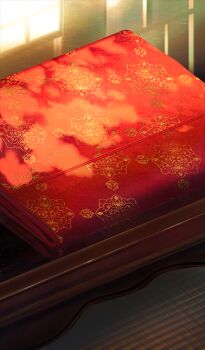 Rule 34 | after time valentine 2026, artist request, commentary request, fabric, fate/grand order, fate (series), indoors, no humans, object focus, official art, on table, still life, table, third-party source