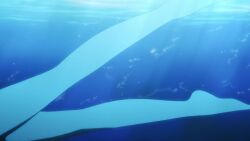 2girls air_bubble animated anime_screenshot ass bikini blonde_hair blowing_bubbles blue_hair breasts bubble cleavage fish highres kate_starven lotze_iris medium_breasts multiple_girls navel partially_submerged shell shinmai_renkinjutsushi_no_tenpo_keiei swimming swimsuit tagme underwater video water wet wet_clothes wet_swimsuit