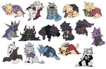 Rule 34 | <o> <o>, absurdres, animal with hair, animalization, ardyn izunia, barnabas tharmr, black fur, caius ballad, cape, cat, cefca palazzo, cloud of darkness, emperor (ff2), exdeath, fake horns, fangs, feathered wings, final fantasy, final fantasy i, final fantasy ii, final fantasy iii, final fantasy iv, final fantasy ix, final fantasy v, final fantasy vi, final fantasy vii, final fantasy viii, final fantasy x, final fantasy xi, final fantasy xii, final fantasy xiii, final fantasy xiii-2, final fantasy xiv, final fantasy xv, final fantasy xvi, garbage paper, garland (ff1), golbez, hat, helmet, highres, horned helmet, horns, in-franchise crossover, jacket, kam'lanaut, kuja, looking to the side, lying, sephiroth, seymour guado, ultimecia, vayne carudas solidor, wings, zenos yae galvus