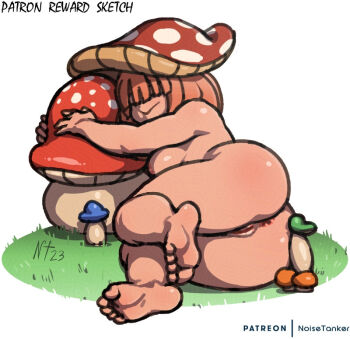 Rule 34 | 1girl, boku no hero academia, komori kinoko, mushroom, noise tanker, nude