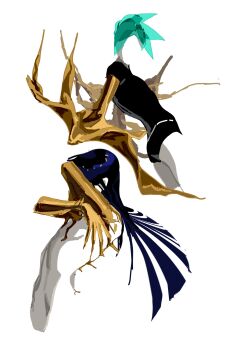 Rule 34 | 2others, age progression, amputee, androgynous, armless amputee, blending, crystal hair, faceless, gem uniform (houseki no kuni), glowing, glowing hair, golden arms, hands on own chest, highres, houseki no kuni, lapis lazuli (gemstone), long hair, melting, multiple others, multiple views, negative space, nude, other focus, phosphophyllite, phosphophyllite (gemstone), phosphophyllite (ll), short hair, tinaren15