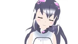 2girls 3d african_penguin_(kemono_friends) animated audible_music black_hair humboldt_penguin_(kemono_friends) kemono_friends kemono_friends_v_project long_hair looking_at_viewer multiple_girls penguin_girl short_hair simple_background sound tagme udensha video virtual_youtuber