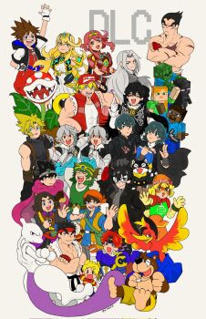 6+boys 6+girls 6+others aegis_sword_(xenoblade) alex_(minecraft) amamiya_ren amulet armor banjo-kazooie banjo_(banjo-kazooie) baseball_cap bayonetta bayonetta_(series) bayonetta_2 black_cat black_hair black_legwear block_(object) blonde_hair blue_eyes breasts brown_hair buster_sword capcom cat cat_mask chest_jewel cloud_strife creeparka crossed_arms disney dougi dragon_(arms) dragon_quest dragon_quest_iii dragon_quest_iv dragon_quest_viii dragon_quest_xi dress earrings enderman eyebrows_visible_through_mask fatal_fury fatal_fury_cap female_byleth_(fire_emblem) female_corrin_(fire_emblem) final_fantasy final_fantasy_vii final_fantasy_vii:_advent_children fingerless_gloves fire_emblem fire_emblem:_the_binding_blade fire_emblem:_three_houses fire_emblem_fates fur-trimmed_jacket fur_trim gen_1_pokemon glasses gloves green_eyes hat headband headpiece hero_(dq11) hero_(dq4) hero_(dq8) highres hood jacket jewelry joker_(persona_5) kazooie_(banjo-kazooie) keyblade kingdom_hearts kingdom_hearts_i knit_hat legendary_pokemon long_hair looking_at_viewer lucas_(mother_3) male_byleth_(fire_emblem) male_corrin_(fire_emblem) mario_(series) masamune_(ff7) mask mewtwo min_min_(arms) minecraft minecraft_sword mishima_kazuya mole mole_under_mouth morgana_(persona_5) mother_(series) mother_3 multiple_boys multiple_girls multiple_others muscular mythra_(massive_melee)_(xenoblade) mythra_(xenoblade) namco necklace nintendo pants pantyhose persona persona_5 piranha_plant plaid_clothes plaid_pants pointy_ears pokemon pokemon_(creature) pyra_(xenoblade) quiff red_eyes roto_(dq3) roy_(fire_emblem) ryu_(street_fighter) scar sega sephiroth shoes short_hair shoulder_armor simple_background sleeveless smash_invitation smile snk sora_(kingdom_hearts) spiked_hair spirit_(super_smash_bros.) square_enix steve_(minecraft) street_fighter street_fighter_ii_(series) super_smash_bros. swept_bangs sword sword_of_the_creator tekken terry_bogard the_king_of_fighters thick_eyebrows tiara topless_male very_long_hair weapon white_hair wings xenoblade_chronicles_(series) xenoblade_chronicles_2 ya_tudoki15 yellow_eyes zombie_(minecraft)