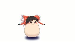 animated blush colored conjoh flapping hakurei_reimu jumping live2d sound stretching tagme touhou video