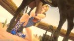 10s 1boy 1girl 3d animal_penis animated artist_name bestiality blonde_hair blue_eyes boots breasts bucket cactus cowboy_boots crossed_arms dead_or_alive dead_or_alive_5 desert dutch_angle esk flaccid hair_ribbon handjob helena_douglas hetero highres horse horse_penis hug huge_penis kneeling large_breasts large_testicles looping_animation naked_overalls outdoors overalls penis ribbon rubbing short_hair sky solo_focus source_filmmaker_(medium) standing tecmo testicles through_clothes uncensored video watching watermark web_address
