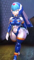 3d animated ass breasts curvy fairy_leviathan_(mega_man) highres huge_ass huge_breasts lowres mega_man_(series) mega_man_zero_(series) tagme video walking wide_hips