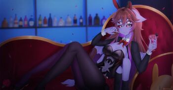 Rule 34 | animal ear hairband, animal ears, arthropod girl, black leotard, brown hair, colored skin, couch, dante will, dante will (bunny), dante will (spider), detached sleeves, extra arms, extra eyes, fake animal ears, fingernails, hairband, insect girl, koimyas, leotard, monster girl, neobaka, on couch, open clothes, open leotard, purple skin, rabbit ear hairband, rabbit ears, sharp fingernails, smile, spider girl, strapless, strapless leotard, two-tone pantyhose, wings