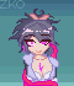 10s 1girl 1other animated animated_gif artist_name bandai bdsm bouncing bouncing_breasts bound bound_torso brain_injection breasts cleavage coiled collarbone dazed ear_insertion female_focus fujibayashi_sheena gradient_background green_background hair_ribbon happy hypno_eyes hypnosis japanese_clothes kimono large_breasts looping_animation mind_break mind_control multicolored_background multicolored_eyes namco open_mouth overflowing pink_eyes pixel_art ponytail pumping purple_hair ribbon ringed_eyes short_hair solo_focus submission suggestive_fluid tales_of_(series) tales_of_symphonia tentacles zko