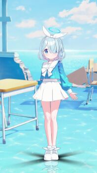1girl 3d animated apt._(rose_&amp;_bruno_mars) arona_(blue_archive) artist_request audible_music blue_archive blue_eyes blue_hair blue_halo blue_panties blue_serafuku blush bow braid breasts choker colored_inner_hair dancing dot_nose female_focus flat_chest full_body hair_bow hair_over_one_eye hairband halo highres huge_filesize legs loli long_sleeves looking_at_viewer medium_hair midriff miniskirt multicolored_hair music neckerchief open_mouth panties pink_hair pleated_skirt sailor_collar school_uniform serafuku sexually_suggestive shoes single_braid skirt small_breasts solo sound standing stomach striped_clothes striped_panties tagme thighs two-tone_hair underwear video white_bow white_choker white_hairband white_neckerchief white_sailor_collar white_shoes white_skirt