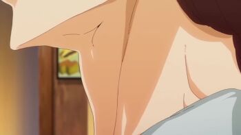 1girl 2023 20s animated drinking futei_with_the_animation mature_female red_hair satsuki_kawamoto sound tagme throat throat_bulge video