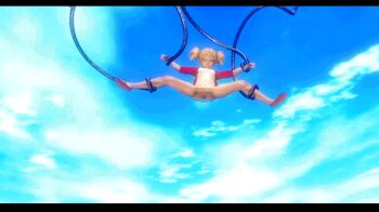 1girl 3d animated animated_gif arched_back bare_legs bleach blonde_hair breasts censored cervical_penetration cervix deep_penetration flat_chest forced hanging hanzohatori jacket loli lowres mosaic_censoring multiple_views nipples pussy rape sarugaki_hiyori sex stomach stomach_bulge tagme tentacle_sex tentacles twintails vaginal