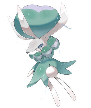 1other artist_name blue_eyes calyrex colored_skin commentary_request furry gen_8_pokemon horns iwasi_29 legendary_pokemon nintendo pokemon pokemon_(creature) snout sparkle twitter_username white_background white_skin