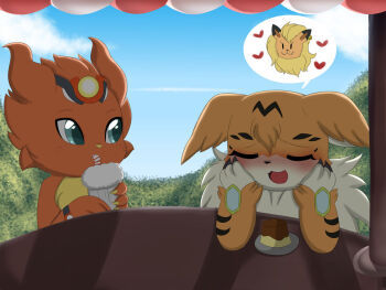 coronamon digimon leomon meicoomon