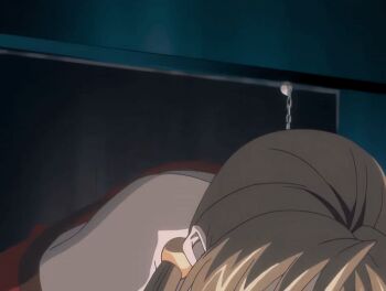 00s 1futa 1girl 2006 anal animated animated_gif anime_screenshot bdsm bible_black bible_black_new_testament black_hair bouncing_breasts bound breasts brown_hair cloak corruption crotchless crotchless_panties cum cum_in_ass earrings forced futa_with_female futanari harness imari_kurumi jewelry large_breasts lipstick long_hair makeup multiple_girls nipples one-piece_tan open_mouth panties rape sex shin_bible_black side_ponytail spread_legs suspension tagme tan tanline thong toudou_yuki uncensored underwear