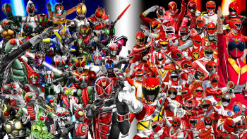 Rule 34 | 6+boys, abared, absolutely everyone, absurdres, aka ranger, akiba red, antennae, arm up, bakuryuu sentai abaranger, battle fever j, battle japan, belt, bouken red, change dragon, chikyuu sentai fiveman, choudenshi bioman, choujin sentai jetman, choujuu sentai liveman, chouriki sentai ohranger, choushinsei flashman, company connection, dai sentai goggle v, dekared, dengeki sentai changeman, denji sentai megaranger, denshi sentai denziman, denzi red, dyna red, engine sentai go-onger, everyone, five red, gao red, geki red, gekisou sentai carranger, ginga red, go-on red, go red, goggle red, gogo sentai boukenger, gokai red, gosei red, gosei sentai dairanger, highres, hikari sentai maskman, hikounin sentai akibaranger, himitsu sentai gorenger, hiryuu tsurugi, hurricane red, hyakujuu sentai gaoranger, j.a.k.q. dengekitai, jewelry, juuken sentai gekiranger, kagaku sentai dynaman, kaiketsu zubat, kaiketsu zubat (series), kaizoku sentai gokaiger, kamen rider, kamen rider (1st series), kamen rider 1, kamen rider 2, kamen rider 555, kamen rider agito, kamen rider agito (ground form), kamen rider agito (series), kamen rider amazon, kamen rider amazon (series), kamen rider black, kamen rider black rx, kamen rider black rx (series), kamen rider blade, kamen rider blade (series), kamen rider dcd, kamen rider decade, kamen rider den-o, kamen rider den-o (series), kamen rider den-o (sword form), kamen rider double, kamen rider faiz, kamen rider fourze, kamen rider fourze (series), kamen rider g, kamen rider g (movie), kamen rider hibiki, kamen rider hibiki (series), kamen rider j, kamen rider j (movie), kamen rider kabuto, kamen rider kabuto (series), kamen rider kiva, kamen rider kiva (series), kamen rider kuuga, kamen rider kuuga (series), kamen rider ooo, kamen rider ooo (series), kamen rider ryuki, kamen rider ryuki (series), kamen rider shin, kamen rider stronger, kamen rider stronger (series), kamen rider super-1, kamen rider super-1 (series), kamen rider v3, kamen rider v3 (series), kamen rider w, kamen rider wizard, kamen rider wizard (series), kamen rider x, kamen rider x (series), kamen rider zo, kamen rider zx, kimiya (zetuboh), kousoku sentai turboranger, kyoryu red, kyouryuu sentai zyuranger, kyuukyuu sentai gogofive, magi red, mahou sentai magiranger, male focus, mask, mega red, mirai sentai timeranger, multiple boys, neo kamen rider, ninja red, ninja sentai kakuranger, ninpuu sentai hurricanger, odd one out, oh red, red buster, red falcon, red flash, red hawk, red mask, red one, red racer, red turbo, riderman, ring, ryuu ranger, salute, samurai sentai shinkenger, sea jetter kaito, sea jetter kaito (series), seijuu sentai gingaman, shin kamen rider prologue, shinken red, skyrider, spade ace, super sentai, sword, taiyou sentai sun vulcan, tensou sentai goseiger, time red, toei company, tokumei sentai go-busters, tokusou sentai dekaranger, tyranno ranger, vul eagle, weapon, zyuden sentai kyoryuger