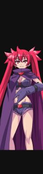1girl akaga_hirotaka animated animated_gif arcana_heart arcana_heart_3 game_cg official_art red_eyes red_hair scharlachrot short_shorts shorts smile