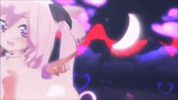 1girl 3d animated animated_gif ariane_cevaille_(silo9) bouncing bouncing_breasts breasts cosplay gigantic_breasts lowres morrigan_aensland_(cosplay) paizuri_invitation silo9 darkstalkers