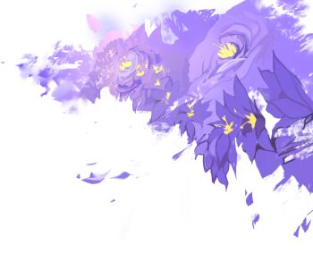 Rule 34 | angela he, falling petals, flower, flower focus, flower request, no humans, non-web source, official art, petals, purple flower, scenery, transparent background, you left me