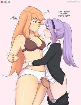 1futa 1girl futa_with_female futanari mekkx original source_request