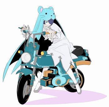 Rule 34 | animal hat, digimon, digimon (creature), hat, highres, mouse hat, nun, sistermon ciel