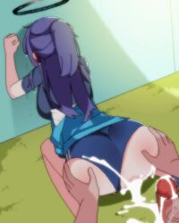 1boy 1girl after_anal aftersex aliasing anal animated anus ass audible_ejaculation audible_internal_cumshot bbaltong blue_archive blue_eyes blush breasts breath censored commission cum cum_in_ass doggystyle ejaculation gym_shirt gym_shorts gym_uniform heavy_breathing hetero huge_filesize large_breasts moaning mosaic_censoring outdoors pixel_art pov sex sex_from_behind shirt shorts sound spanking sportswear steam tagme teeth ugoira video yuuka_(blue_archive) yuuka_(track)_(blue_archive)