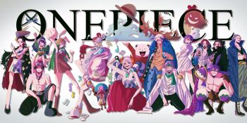 6+boys 6+girls animal_ears antlers arm_up bad_id bad_twitter_id bear benn_beckman bepo_(one_piece) black_shorts blue_cape brown_gloves buggy_the_clown cape carrot_(one_piece) charlotte_cracker child coat coat_on_shoulders copyright_name cross crossed_arms devil_fruit_power dress epaulettes full_body gloves hakama haori hat headphones hera_(one_piece) highres holding_detached_head horns izou_(one_piece) jacket japanese_clothes jumpsuit kimono kneeling koby_(one_piece) kurozumi_tama looking_back multicolored_hair multiple_boys multiple_girls musical_note nico_robin nico_robin_(onigashima) one_piece one_piece_film:_red orange_jumpsuit pink_hair ponytail portgas_d._ace prometheus_(one_piece) purple_hair rabbit_ears rabbit_girl red_hair red_hakama red_nose reindeer_antlers ri_fanart rope shanks_(one_piece) shimenawa shirt shorts sleeveless sleeveless_kimono squatting straw_hat tony_tony_chopper topless_male trafalgar_law twintails two-tone_hair uta_(one_piece) vinsmoke_reiju white_coat white_hair yamato_(one_piece) yellow_shirt