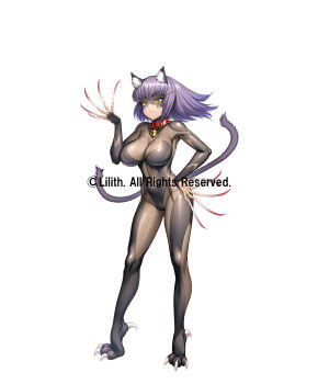 1girl breasts collar large_breasts lilith-soft taimanin_(series) taimanin_rpgx zol