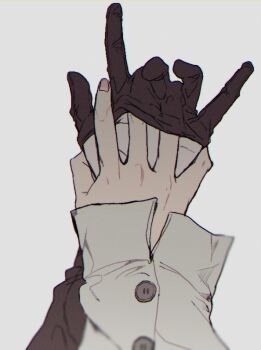 2girls agnes_tachyon_(umamusume) black_gloves commentary_request gloves hand_in_another&#039;s_glove long_sleeves manhattan_cafe_(umamusume) mii_(sogemasaru) multiple_girls simple_background umamusume white_background yuri