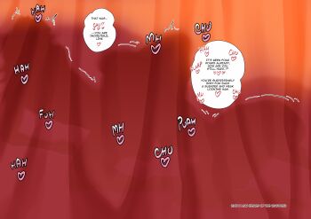 1boy 1girl aarokira absurdres curtains english_text hetero highres implied_sex link nintendo riju silhouette sound_effects speech_bubble the_legend_of_zelda the_legend_of_zelda:_tears_of_the_kingdom