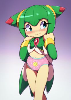 1girl blue_eyes cosmo_the_seedrian euf-dreamer highres loli panties sonic_(series) underwear