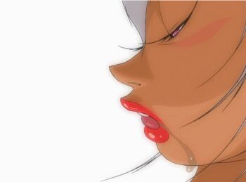 Rule 34 | 1boy, 1girl, animated, animated gif, bouncing breasts, breasts, clothed sex, dark skin, eden island, eiden, gg quatre, haku nyu mu, hetero, huge breasts, lactation, large breasts, lipstick, long hair, makeup, nipples, orgasm, purple eyes, sex, skirt, thong, white hair