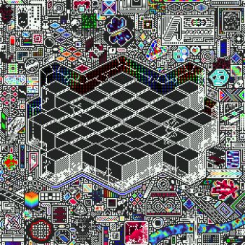 Rule 34 | absurdly detailed composition, animated, animated gif, blinking, broken, cd, crack, cracked glass, cube, damaged, dithering, guandanarian, isometric, motherboard, original, pixel art, scenery