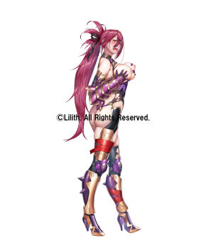 1girl ass breasts large_breasts lilith-soft long_hair naughty_face solo taimanin_(series) taimanin_rpgx