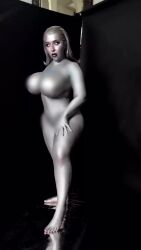 1girl all_fours animated ass audible_music barefoot bishoujomom bodypaint breasts censored censored_nipples close-up cosplay curvy dancing fantastic_four grey_hair highres kneeling large_breasts long_hair makeup marvel marvel multiple_views navel open_mouth parted_lips photo_(medium) real_life revealing_clothes shiny_skin silver_skin silver_surfer_(shalla-bal) silver_surfer_(shalla-bal)_(cosplay) sound squatting standing tagme turnaround video wide_hips
