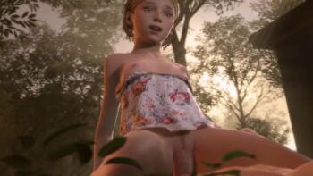 1boy 1girl animated clothes_on_and_off forest moaning nature nipples pockyin riding sarah_(the_last_of_us) sarah_miller tagme the_last_of_us the_last_of_us_(series) video