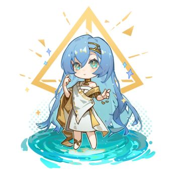 Rule 34 | + +, 1girl, 37 (reverse:1999), ancient greek clothes, anklet, armlet, barefoot, blue eyes, blue hair, chibi, closed mouth, full body, geometry, gold choker, greco-roman clothes, hair between eyes, hands up, jewelry, long hair, math, reverse:1999, ripples, sanzio76, smile, solo, standing, standing on liquid, tetrahedron, very long hair, water, white background
