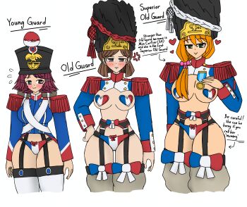 absurdres bad_source ellenrochefil france french_army french_imperial_guard guts_&amp;_blackpowder highres identity_v lingerie napoleonic_wars old_guards_(napoleonic_wars) underwear vera_nair