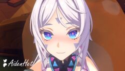 1boy 1girl 3d aidenhet animated artist_name blender_(medium) blue_eyes blush bouncing_breasts breasts citlali_(genshin_impact) completely_nude cum cum_in_pussy ejaculation fingernails genshin_impact grabbing_own_breast hetero long_hair looking_at_viewer lying medium_breasts misuzugon moaning multiple_views navel nipples nude on_back open_mouth opennsfwsp patreon_logo penis purple_hair purple_nails pussy sex sound spread_legs tagme twitter_logo uncensored vaginal video